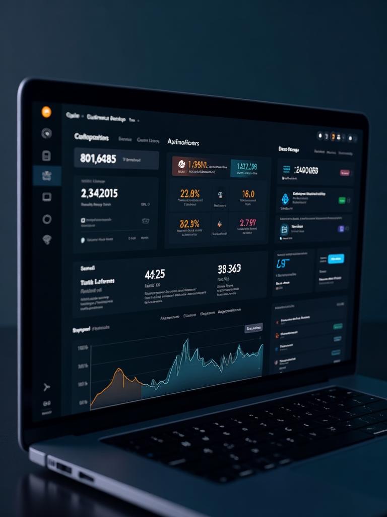 Odin Digital sales funnel development dashboard showing automated conversion metrics